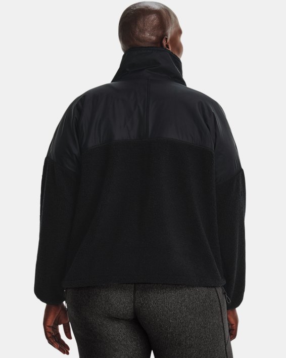 Women's UA Mission Full-Zip Jacket, Black, pdpMainDesktop image number 1